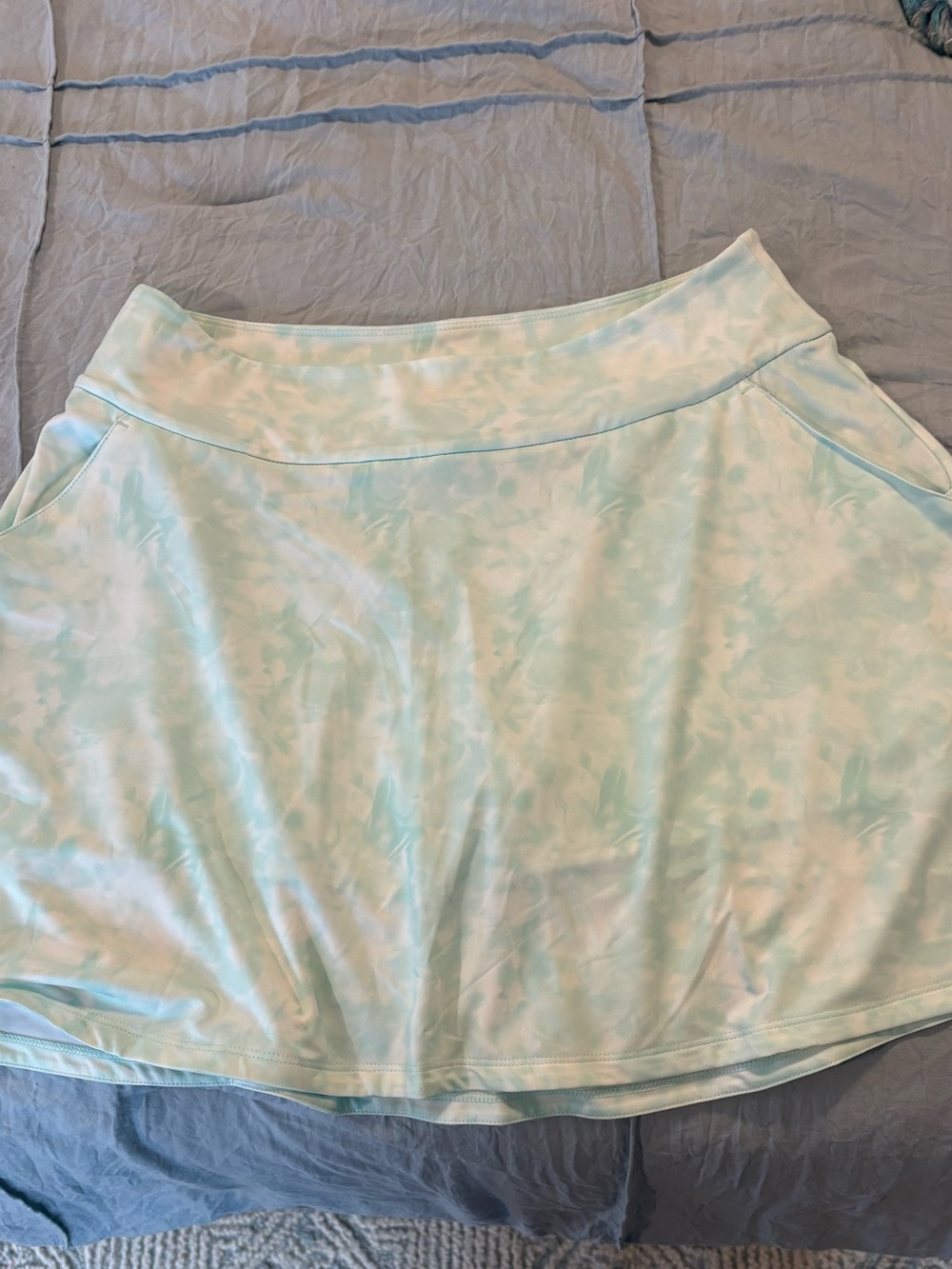 adidas Light Aqua Tie-Dye Skater Skort